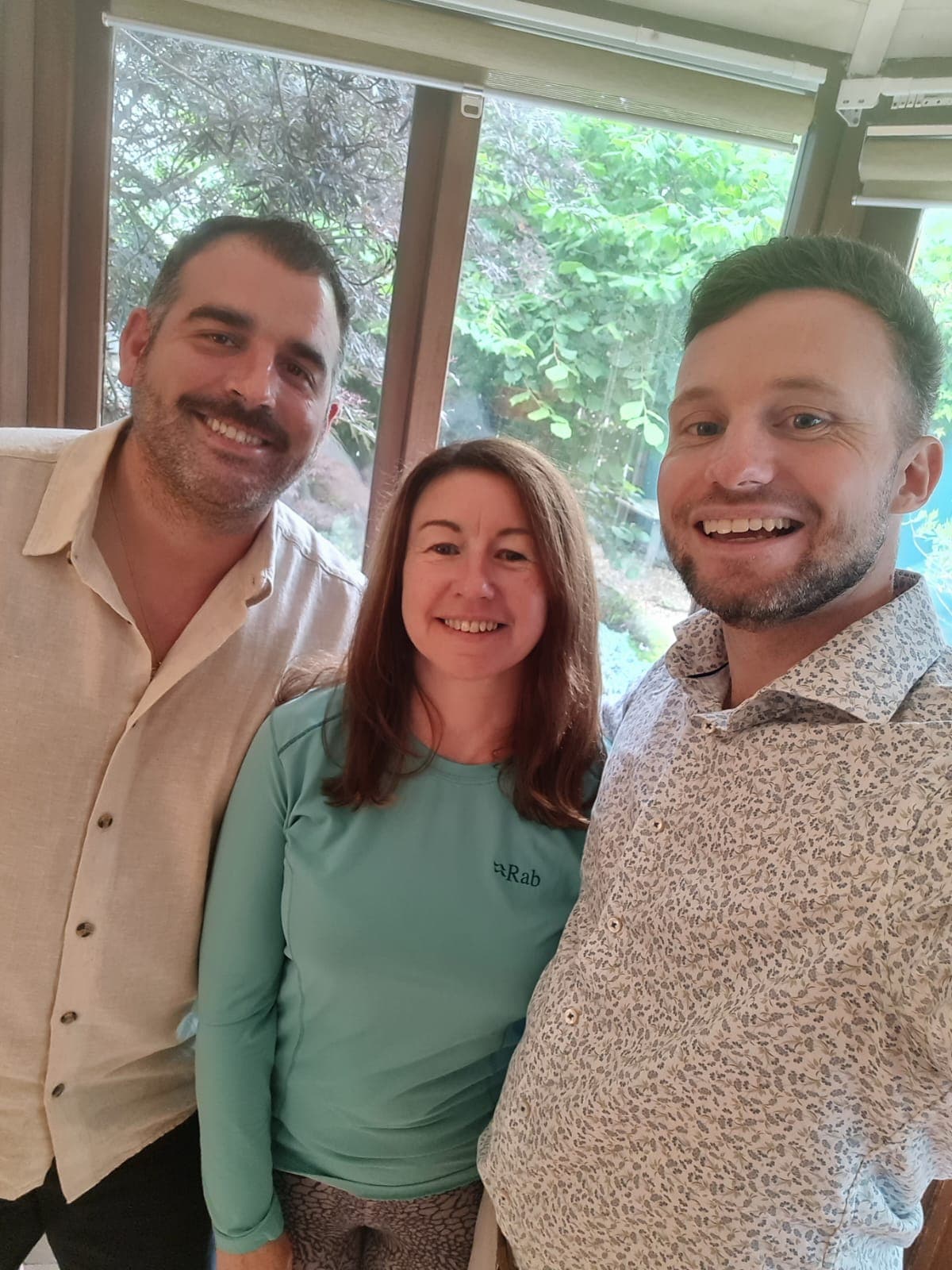 Marian with fellow practitioners at a retreat